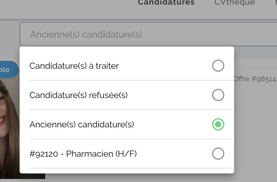 Consulter les candidatures reçues sur ClubOfficine