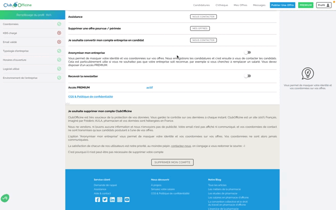 Démo anonymisation sur le site